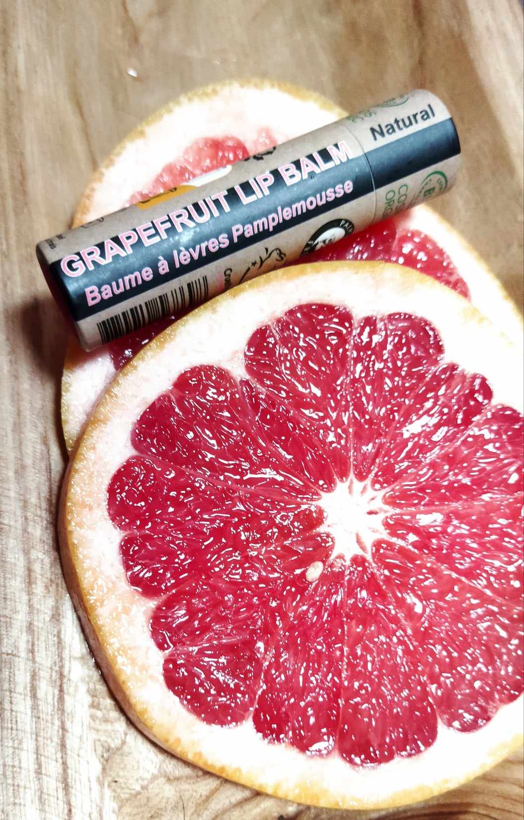 Organski balzam za usne sa arganovim uljem 15ml Pink Grapefruit